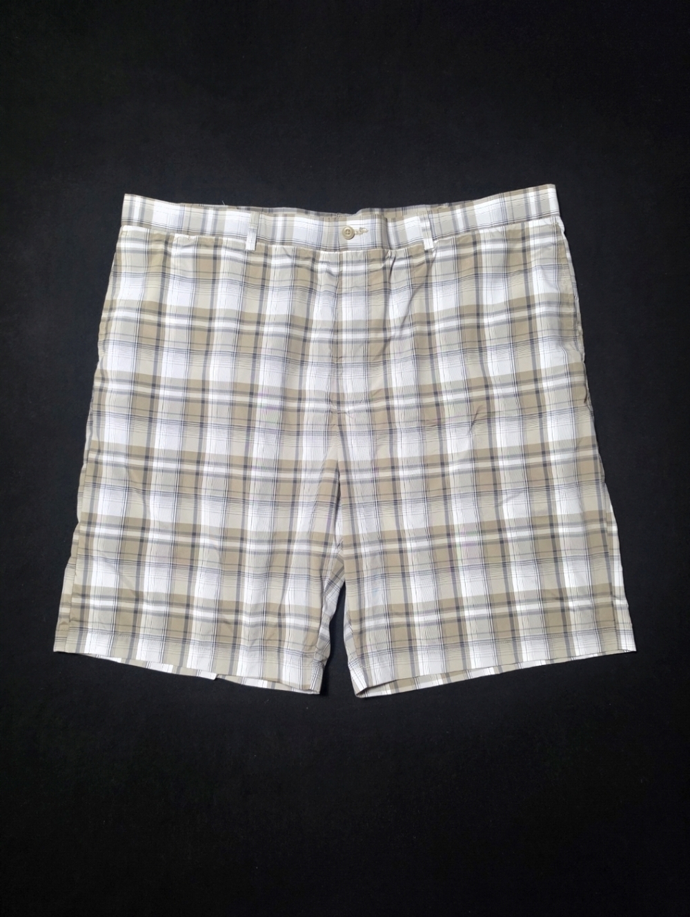 Ben Hogan Performance Golf Shorts Plaid Moisture Wick Resort Travel